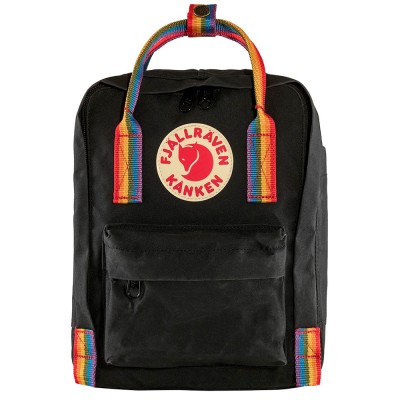 Kånken Mini (Black-Rainbow Pattern)
