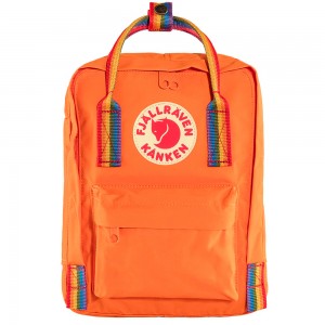 Kånken Rainbow Mini (Burnt Orange-Rainbow Pattern) Kånken Rainbow Mini (Burnt Orange-Rainbow Pattern)