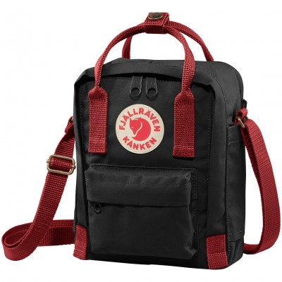Fjällräven Kånken Sling (Black-Ox Red)