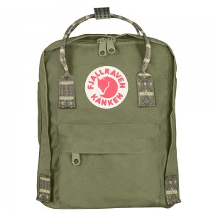 Kånken Mini (Green-Folk Pattern)