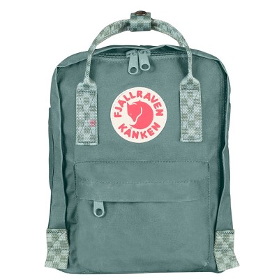 Kånken Mini (Frost Green-Chess Pattern)