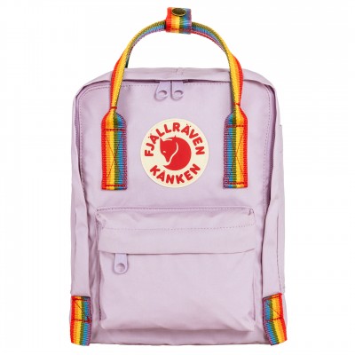 Kånken Mini (Pastel Lavender-Rainbow Pattern)