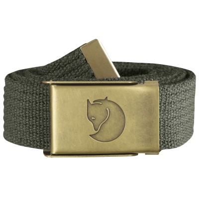 Canvas Brass Belt 3 cm (Mountain Grey)