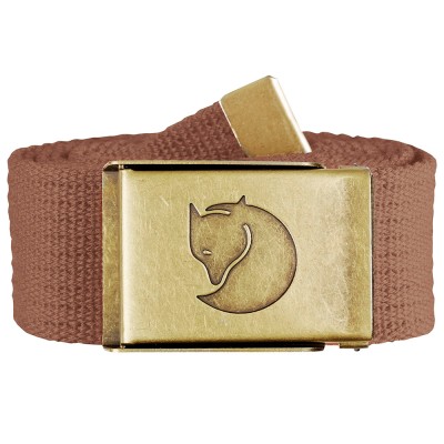 Canvas Brass Belt 4 cm (Dark Sand)