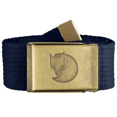 Canvas Brass Belt 4 cm (Dark Navy)